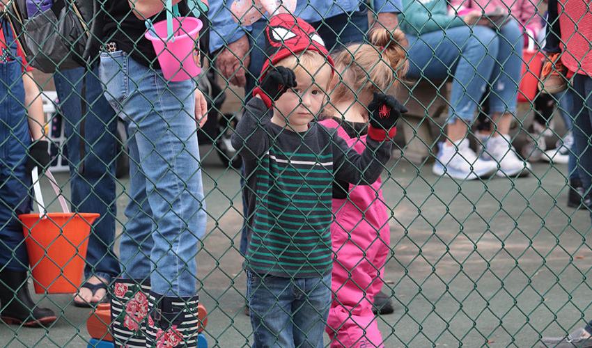 Little boy with a Spiderman hat